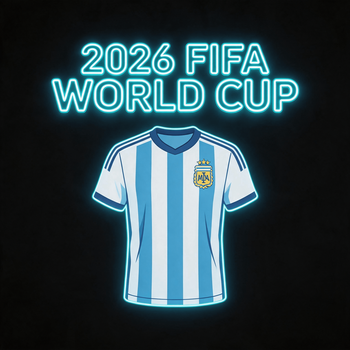 2026 World Cup National Team Edition LED Neon Sign – Dimmable Wall Decor for Football Fans - Crossover Lighting Shop