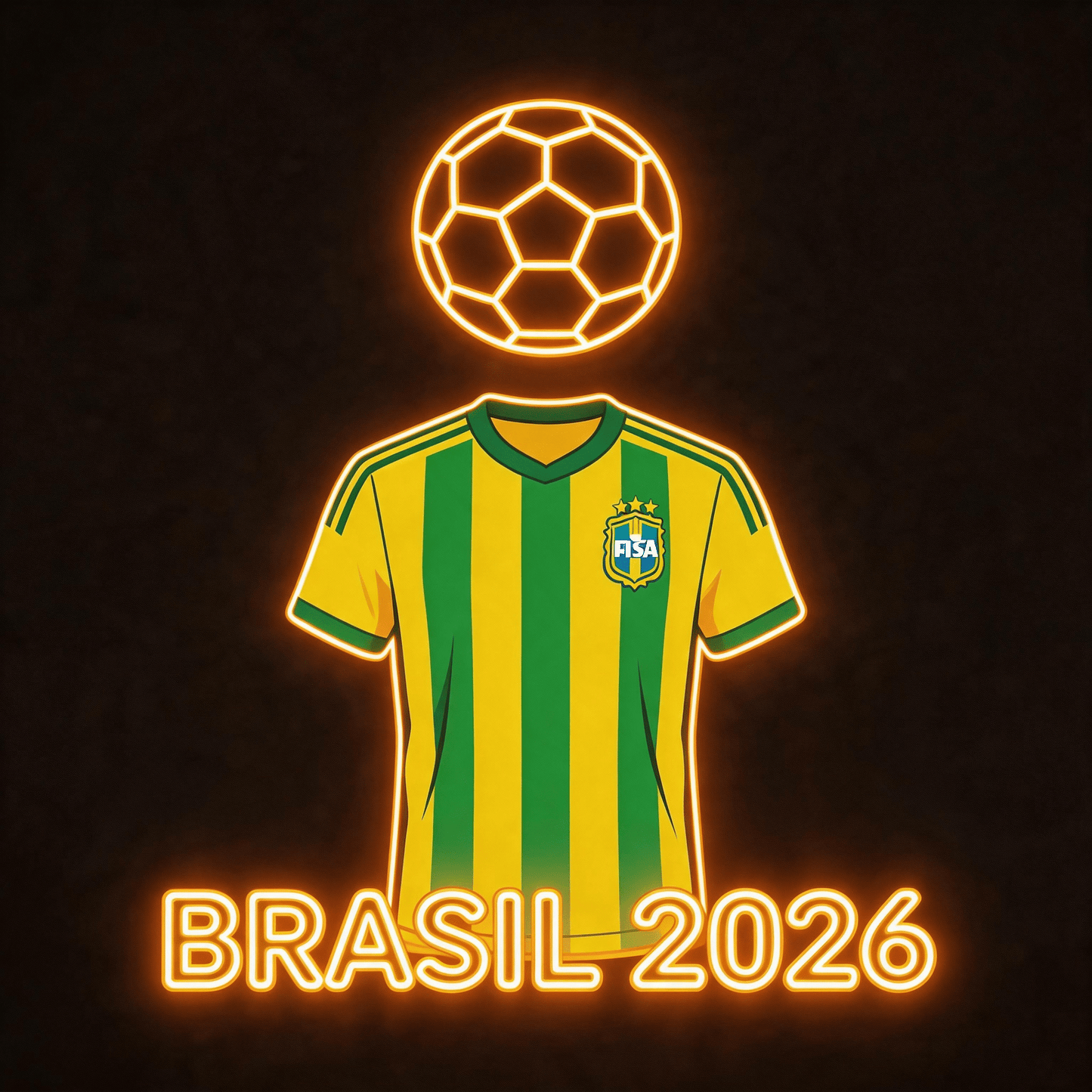 2026 World Cup National Team Edition LED Neon Sign – Dimmable Wall Decor for Football Fans - Crossover Lighting Shop