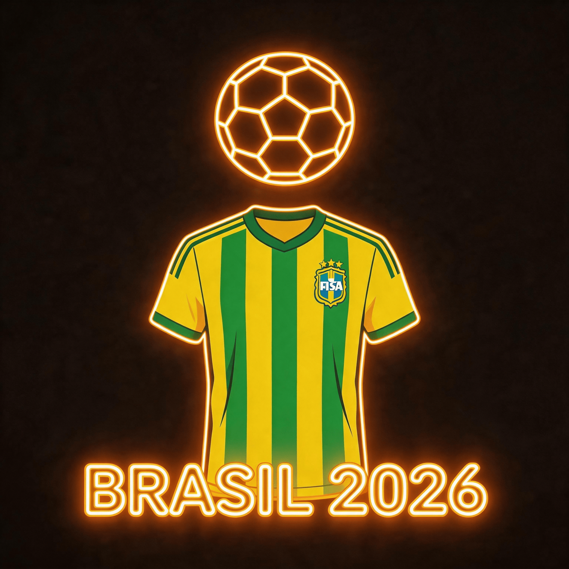 2026 World Cup National Team Edition LED Neon Sign – Dimmable Wall Decor for Football Fans - Crossover Lighting Shop