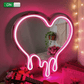 Classic Fluid Heart - Essential Neon Mirror - Crossover Lighting Shop