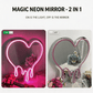 Classic Fluid Heart - Essential Neon Mirror - Crossover Lighting Shop