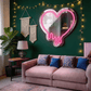 Classic Fluid Heart - Essential Neon Mirror - Crossover Lighting Shop