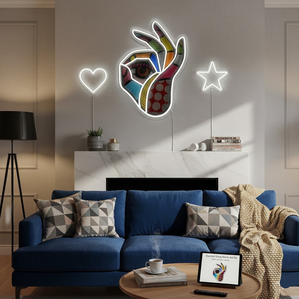 Customized LED Neon Sign - OK Shape - Crossover Lighting Shop