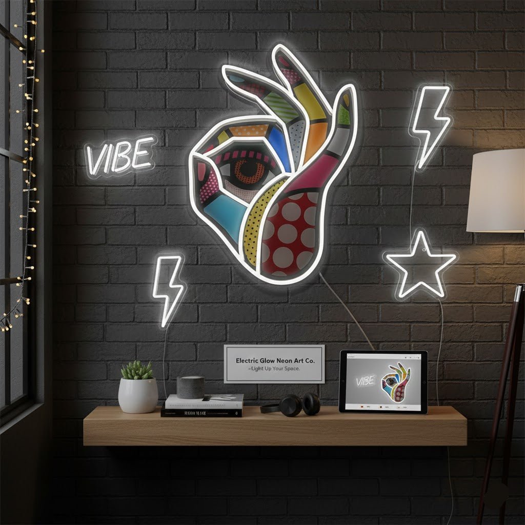 Customized LED Neon Sign - OK Shape - Crossover Lighting Shop