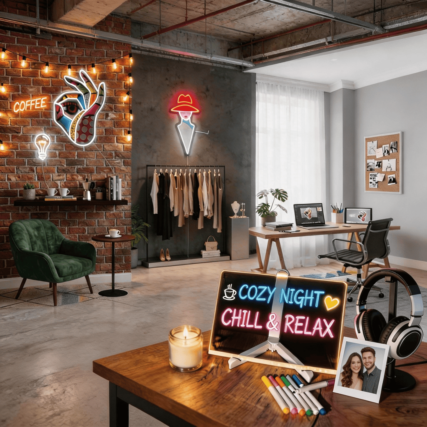 Cyber - Note: Interactive LED DIY Neon Board for Gamers & Creators - PRO ( 19 model RGB Cyber Glow) - Crossover Lighting Shop