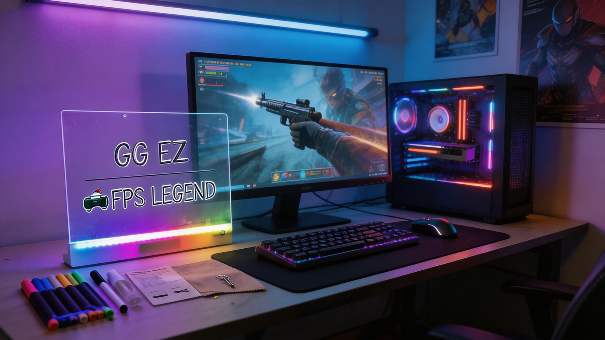 Cyber - Note: Interactive LED DIY Neon Board for Gamers & Creators - PRO ( 19 model RGB Cyber Glow) - Crossover Lighting Shop