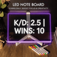 Cyber - Note: Interactive LED DIY Neon Board for Gamers & Creators - Crossover Lighting Shop