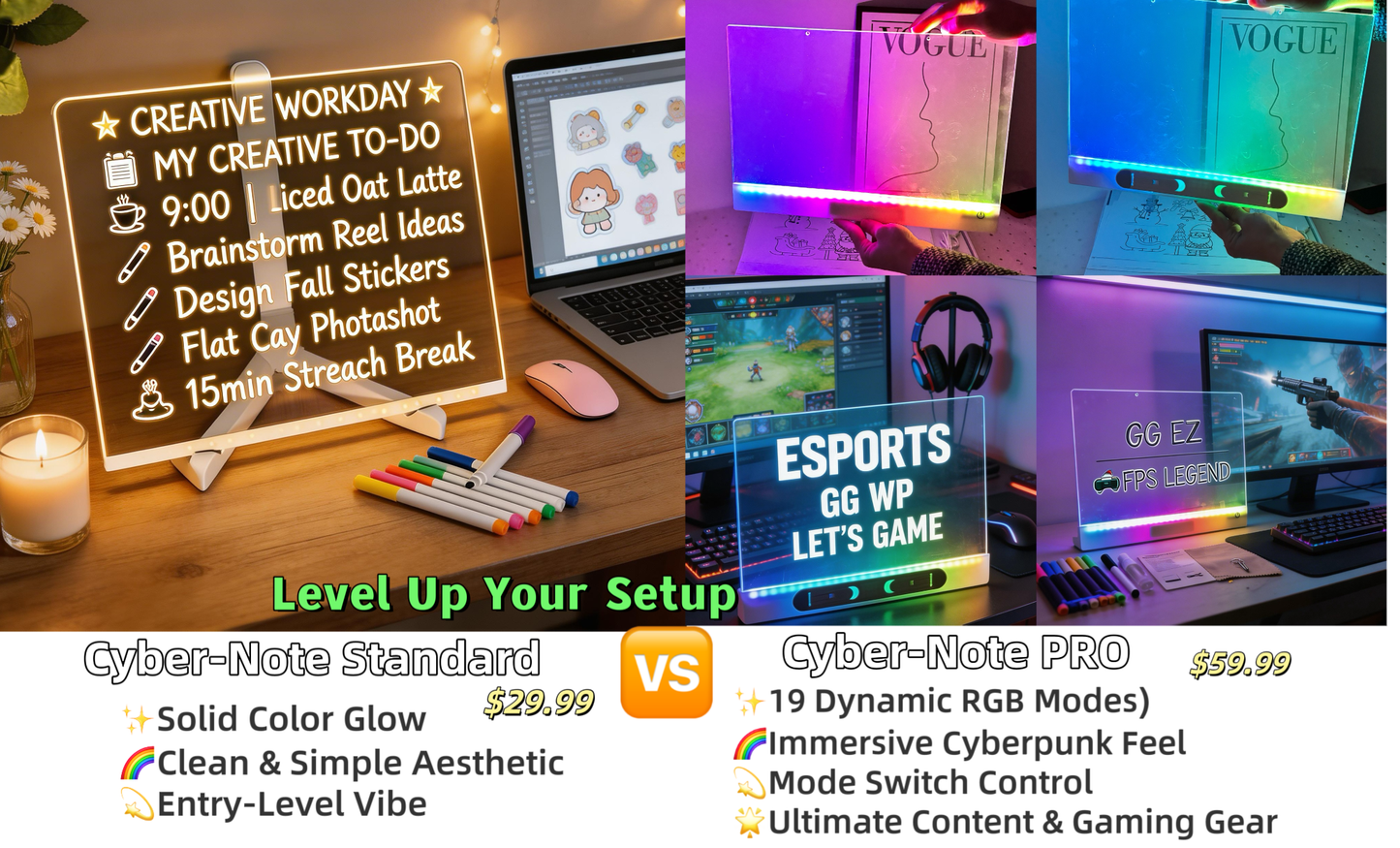 Cyber - Note LED Magic Board - Standard Edition - Crossover Lighting Shop