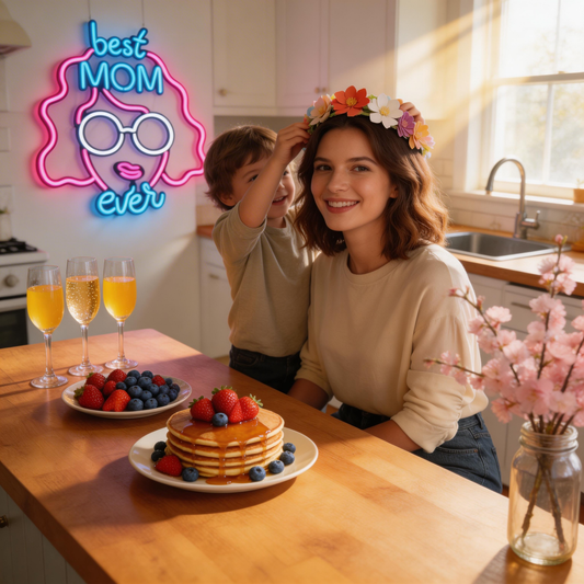 Best Mom Ever LED neon sign handcrafted Mother's Day gift wall art