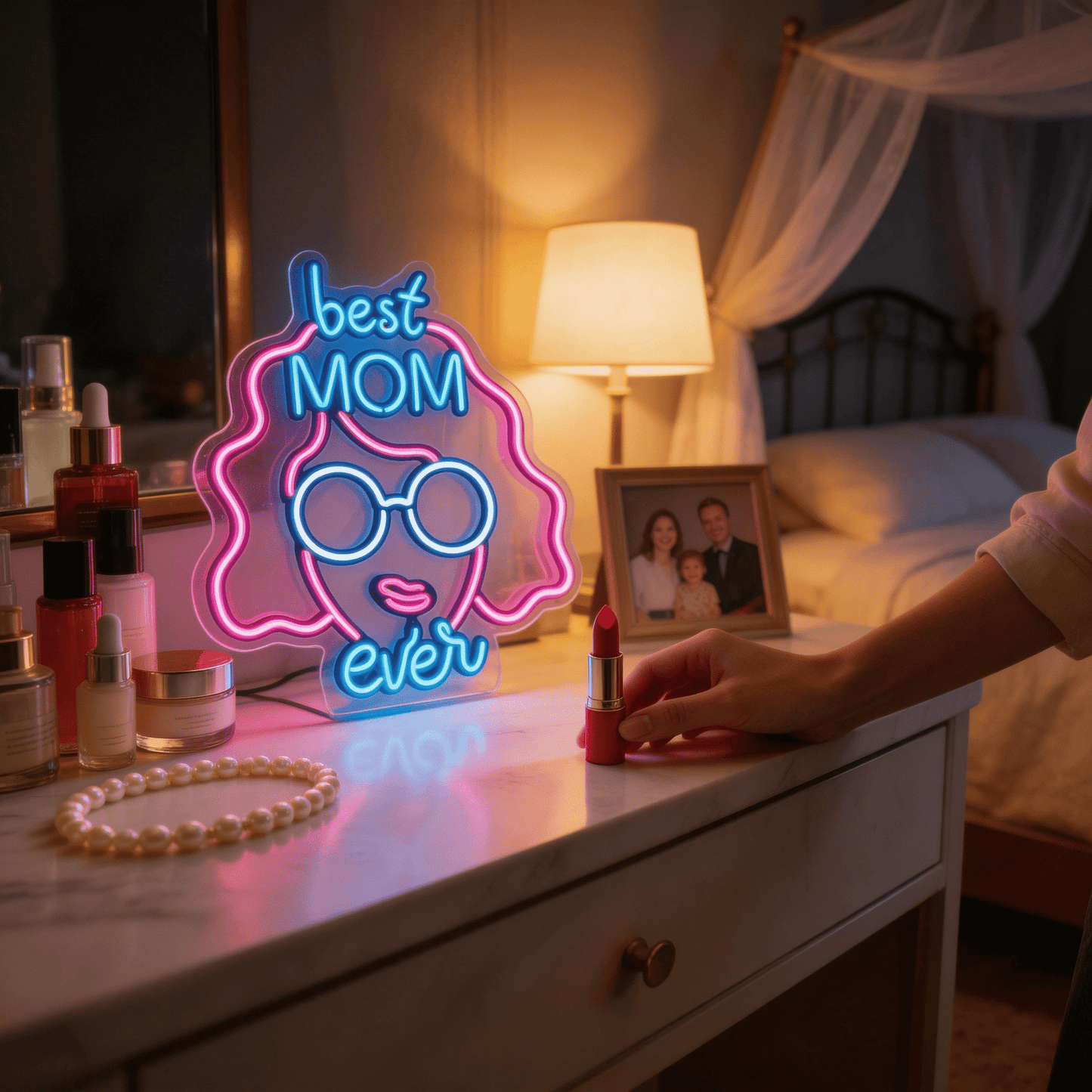 Best Mom Ever LED neon sign handcrafted Mother's Day gift wall art