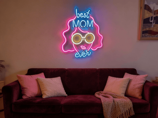 Best Mom Ever LED neon sign handcrafted Mother's Day gift wall art