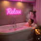 Handmade Customized LED Neon Sign - Relax - Crossover Lighting Shop