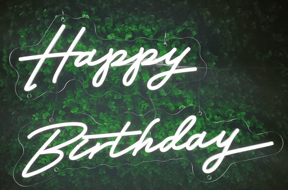 Happy Birthday LED Neon Sign - Crossover Lighting Shop
