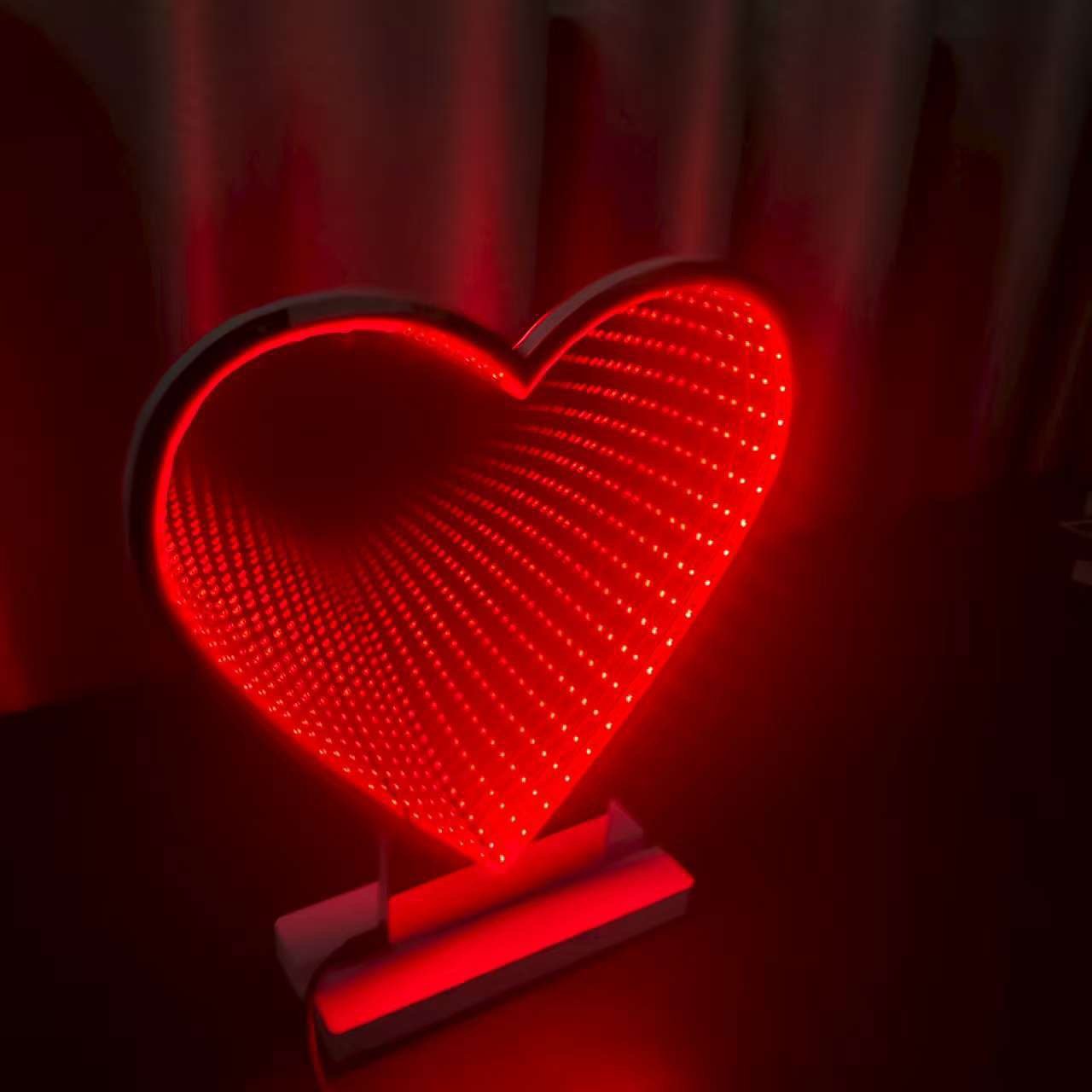 Infinity Heart: The Eternal Love 3D Tunnel Mirror - Crossover Lighting Shop