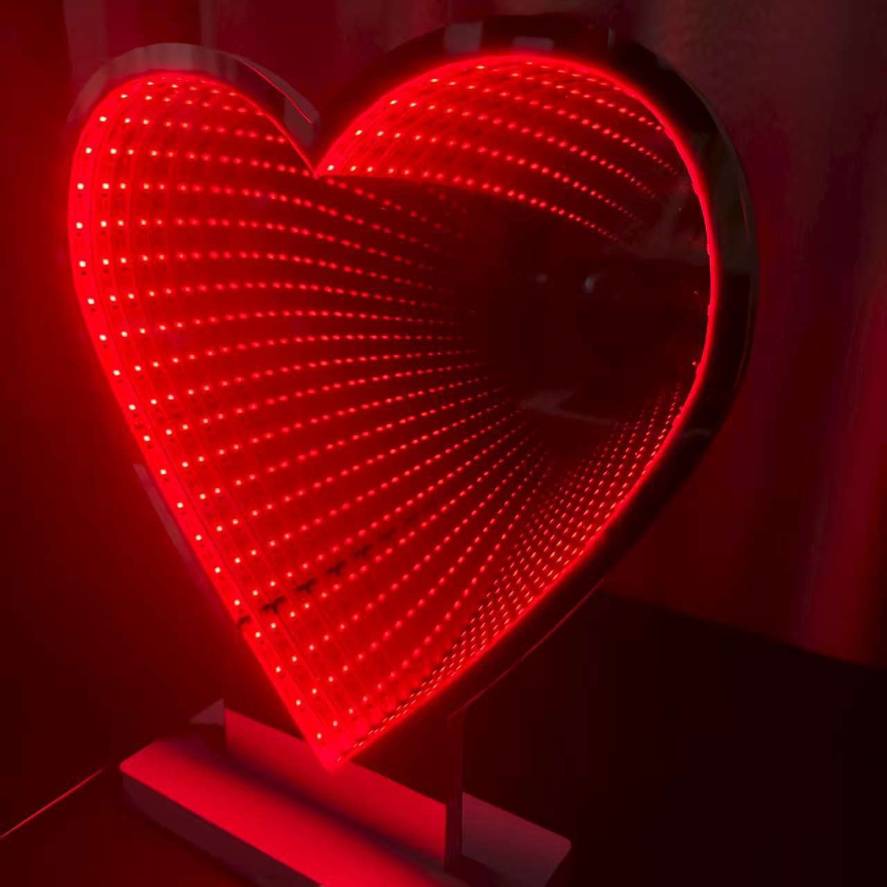 Infinity Heart: The Eternal Love 3D Tunnel Mirror - Crossover Lighting Shop