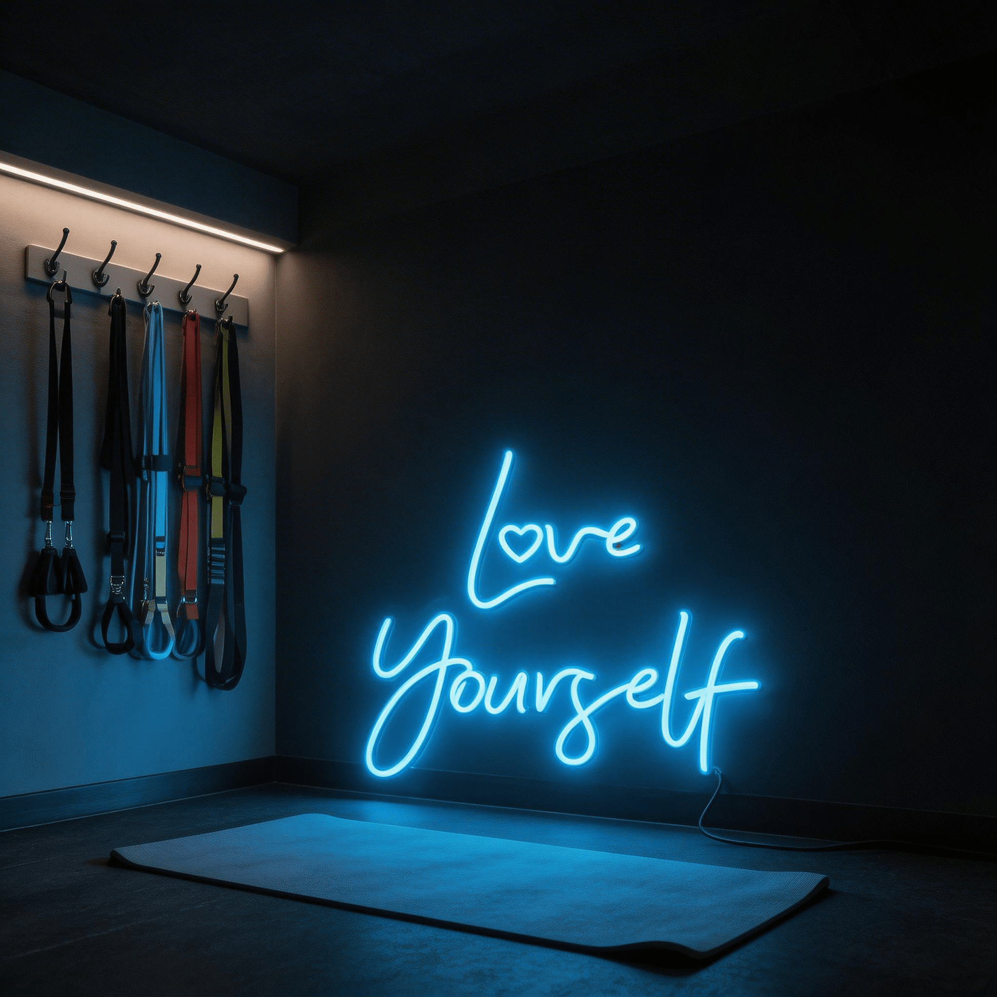 Love Yourself Neon Sign - LED Wall Decor for Bedroom & Self - Love Spaces - Crossover Lighting Shop