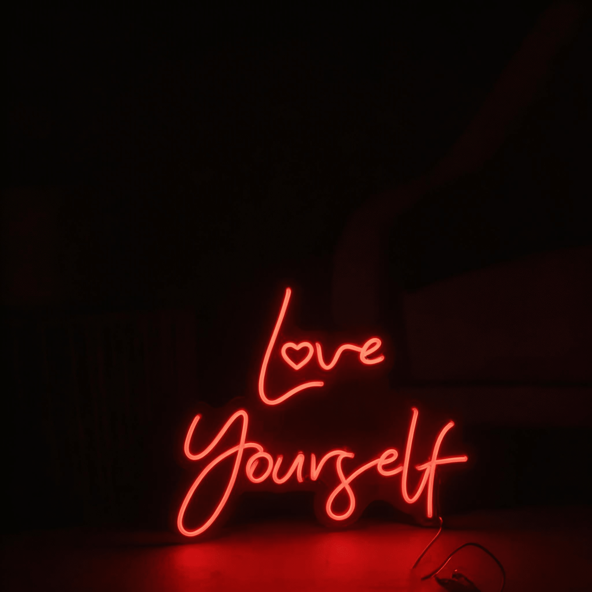 Love Yourself Neon Sign - LED Wall Decor for Bedroom & Self - Love Spaces - Crossover Lighting Shop