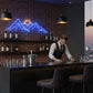 Mountain Peak & Sunrise LED Neon Sign - Modern Wall Decor for Gaming Room, Bedroom & Office - Crossover Lighting Shop
