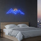 Mountain Peak & Sunrise LED Neon Sign - Modern Wall Decor for Gaming Room, Bedroom & Office - Crossover Lighting Shop