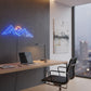 Mountain Peak & Sunrise LED Neon Sign - Modern Wall Decor for Gaming Room, Bedroom & Office - Crossover Lighting Shop