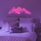 Mountain Peak & Sunrise LED Neon Sign - Modern Wall Decor for Gaming Room, Bedroom & Office - Crossover Lighting Shop
