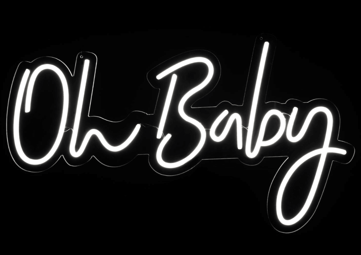 Oh Baby LED Neon Sign - Crossover Lighting Shop