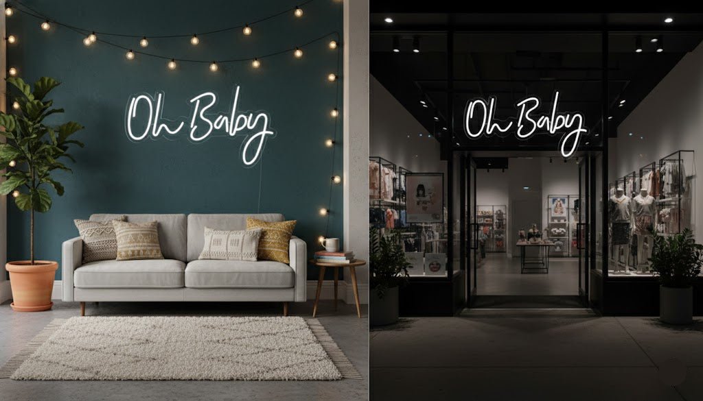 Oh Baby LED Neon Sign - Crossover Lighting Shop