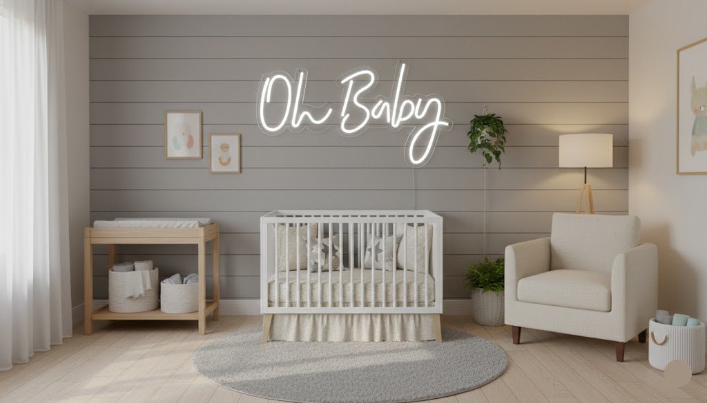 Oh Baby LED Neon Sign - Crossover Lighting Shop