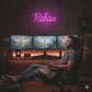 Relax LED Neon Sign - Gamer Room Decor