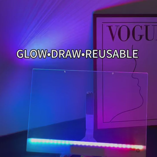 Handmade RGB drawing board for kids screen-free entertainment