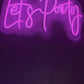 Custom Neon Sign Let's Party LED Neon Sign Crossover Lighting