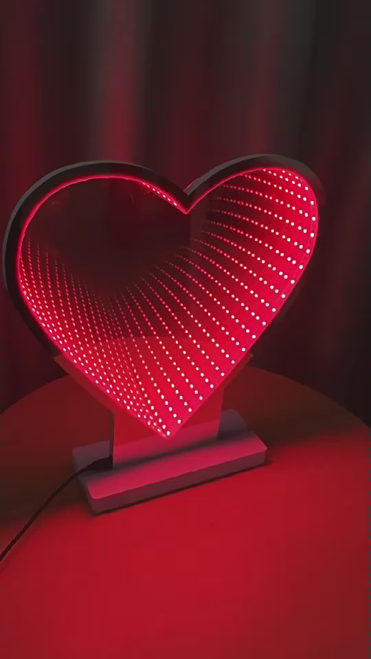 Infinity Heart | Eternal 3D Mirror Art for Mother's Day