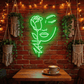 Serene Muse: Minimalist Abstract Face Line Art Glow Neon Sign - Crossover Lighting Shop