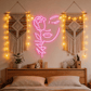 Serene Muse: Minimalist Abstract Face Line Art Glow Neon Sign - Crossover Lighting Shop