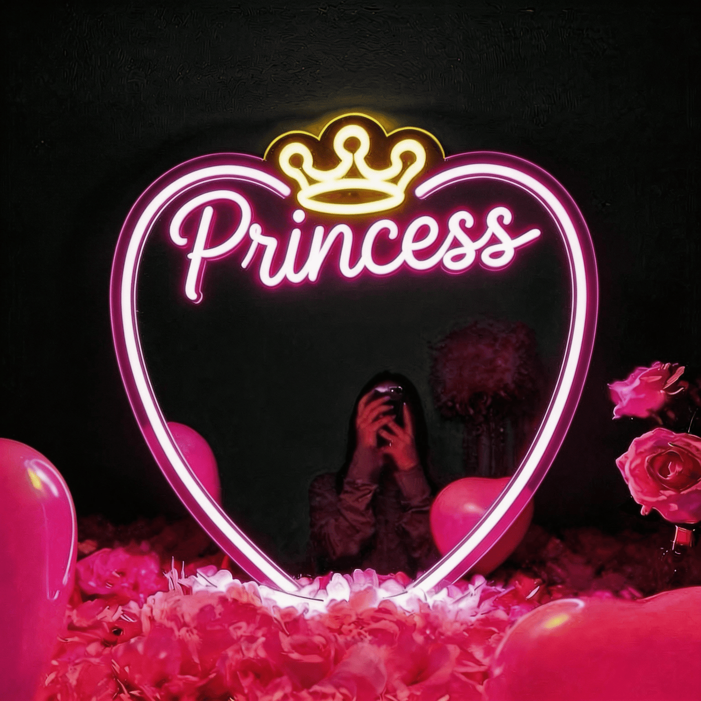 The Melting Heart - Signature Neon Mirror - Crossover Lighting Shop