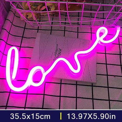 Customized LED Neon Lights Love Shape - Crossover Lighting Shop