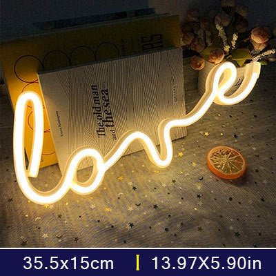 Customized LED Neon Lights Love Shape - Crossover Lighting Shop