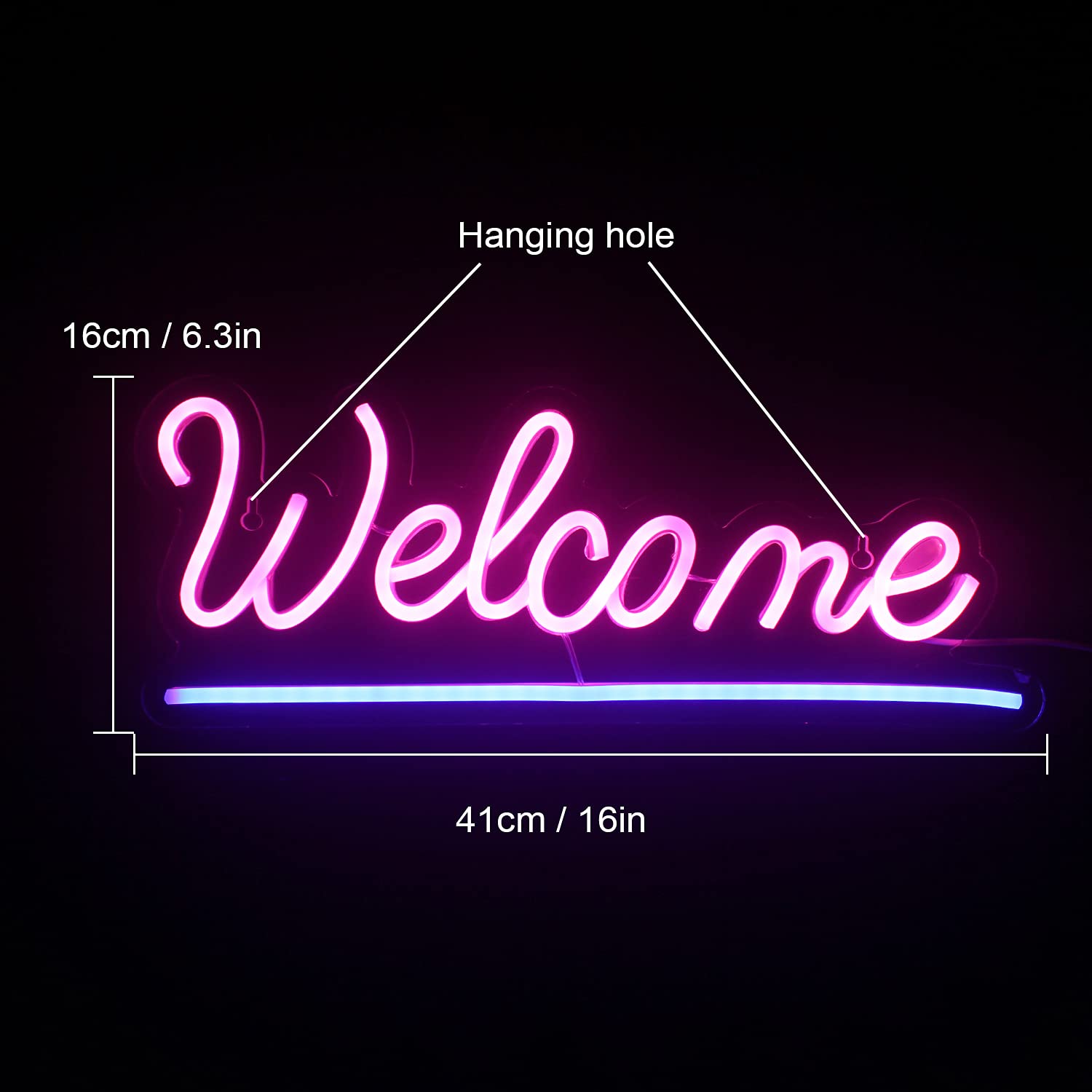 LED Neon Signs - Welcome Sign™ - Crossover Lighting Shop