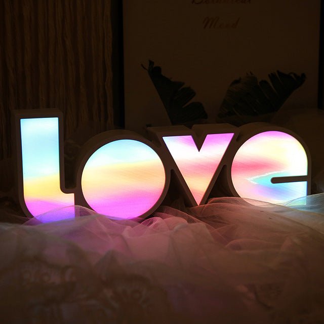 LED Romantic Night Lights LOVE Modeling Lamp - Crossover Lighting Shop