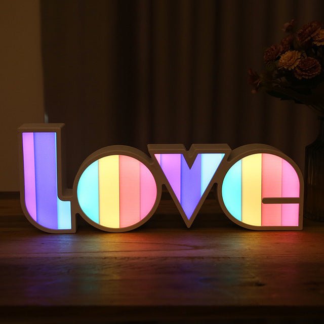 LED Romantic Night Lights LOVE Modeling Lamp - Crossover Lighting Shop