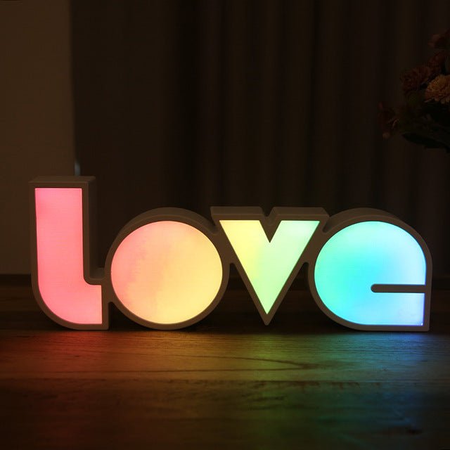 LED Romantic Night Lights LOVE Modeling Lamp - Crossover Lighting Shop