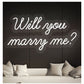 LED Neon Sign Light -Will You Marry Me?