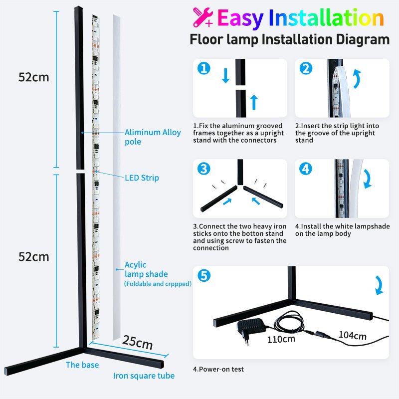 RGB Floor Lamp - Crossover Lighting Shop