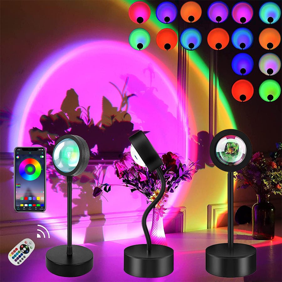 Smart Bluetooth Sunset Projection Lamp - Crossover Lighting Shop